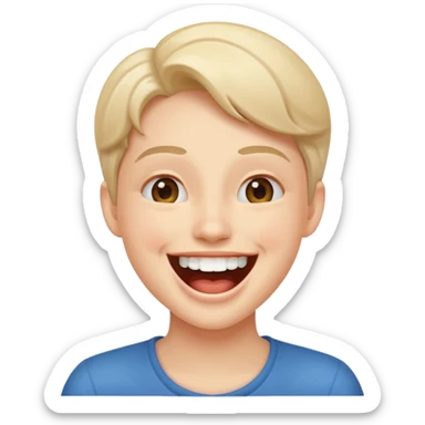 Laugh with 67 sticker