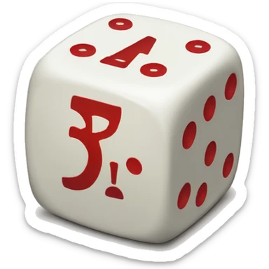 A dice saying risk and rich sticker
