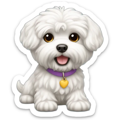 dog bichon maltese sticker