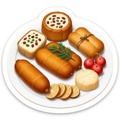 romanian cuisine christmas food types sticker
