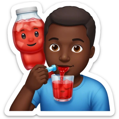 Black men drinking kool-aid sticker