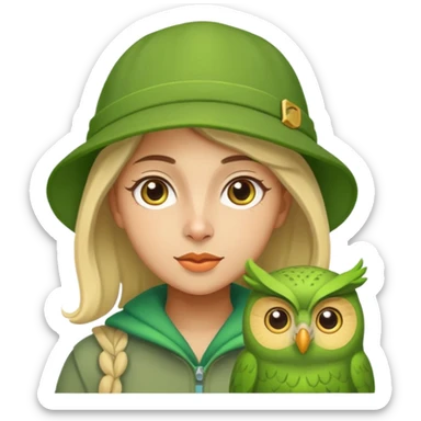 Lily duolingo sticker