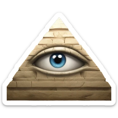 eye in a pyramid  sticker