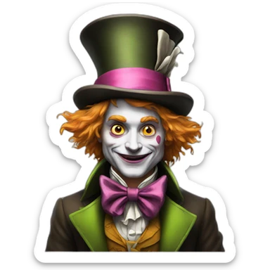 mad hatter sticker