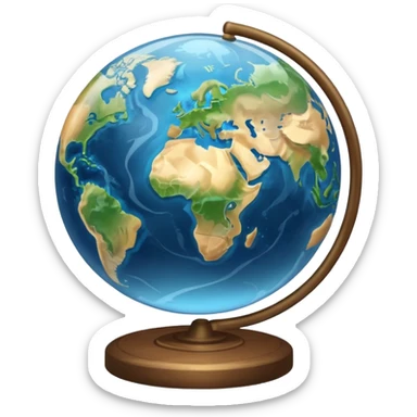 Globe sticker
