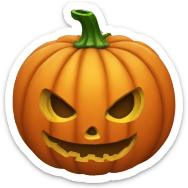 halloween pumpkin sticker