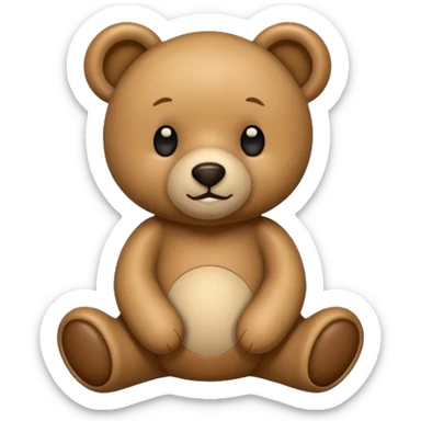 Teddy bear sticker