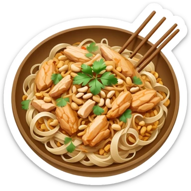 Simple Pad Thai chicken sticker