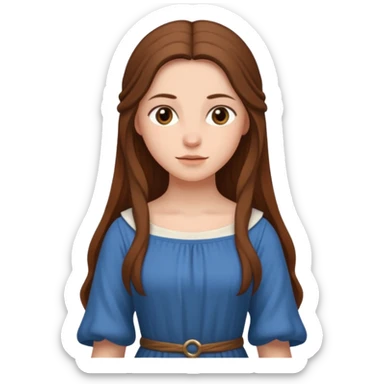 medieval woman  sticker