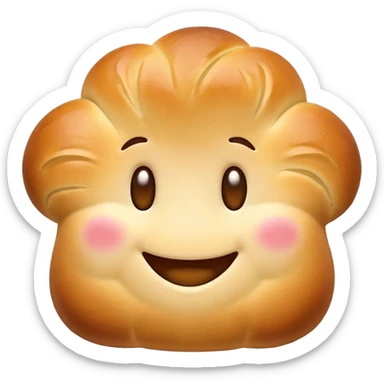 brioche qui sourit sticker