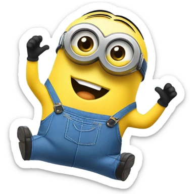 singing minion sticker