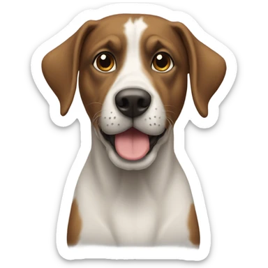 cão de pé  sticker