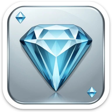 diamond play button sticker