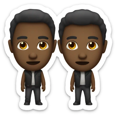 Innocent and evil version sticker