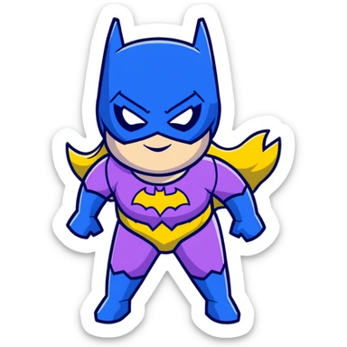 Batgirl superhero sticker