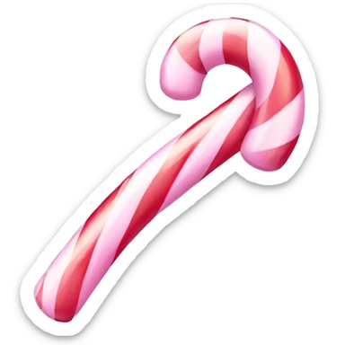 Light Pink candy cane sticker