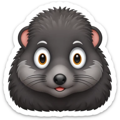 mole the animal sticker