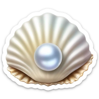 OpenSea shell with pearl sticker