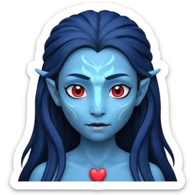 na'vi with heart eyes sticker