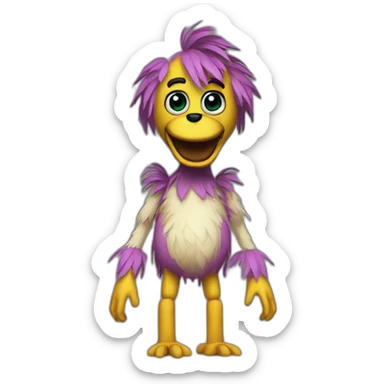 Chicka animatronic FNAF sticker
