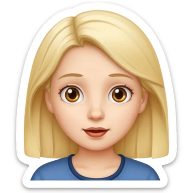 girl speaking german sticker