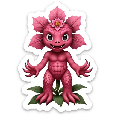 a flower like a monster a demogorgon basically but without e sticker