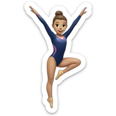 gymnast sticker