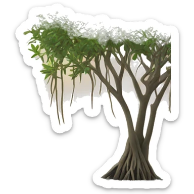 Mangroves in the water sticker