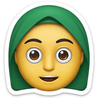 Bursaspor timsağlı bir dikkat çekici emoji beyaz yeşil sticker