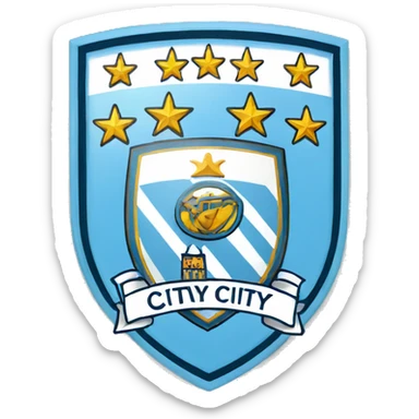 manchester city logo sticker