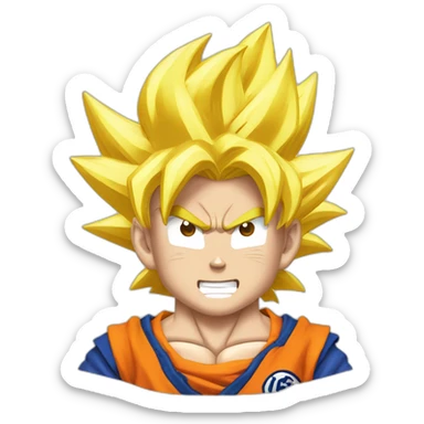 Goku from dragon ball z sticker