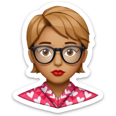 Historic origami matrix kiss sticker