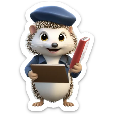 hedgehog movie director sticker