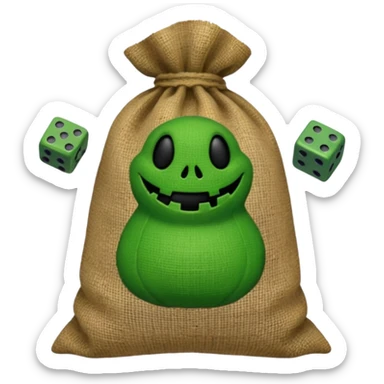 create Oogie boogie From nightmare before Christmas As Emojis that don’t already exists. sticker