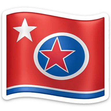 Flag of North Korea sticker