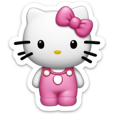 Hello kitty debout sticker