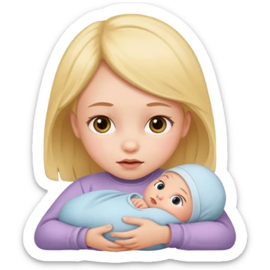A newborn girl  sticker