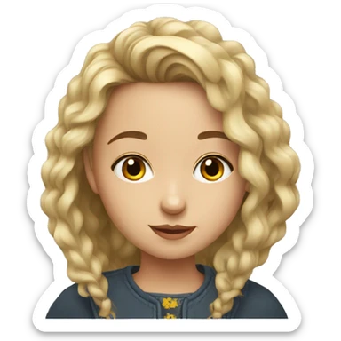 Ukrainian girl content creator sticker