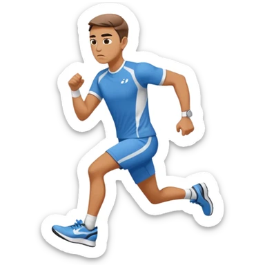Man running after hyundai ionic sticker