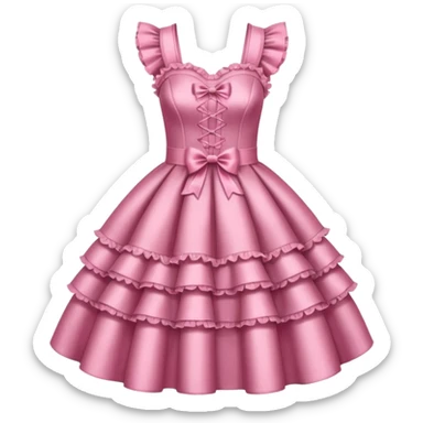 Lolita dress, glitter sticker
