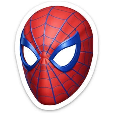 Spiderman mask emoji sticker