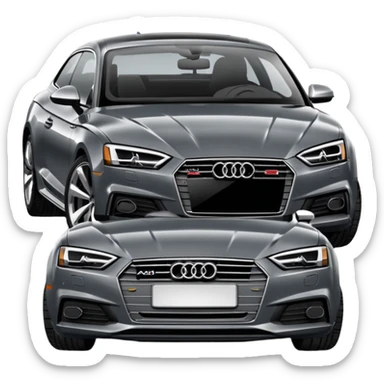 2019 dark grey Audi a5 coupe  sticker