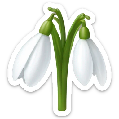 snowdrop sticker