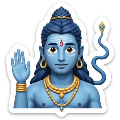 Made a emoji like lord Shiva's picture  sticker