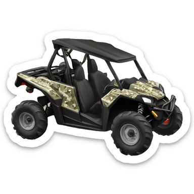 Polaris camouflage buggy atv sticker