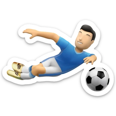 soccer tackle slide sticker