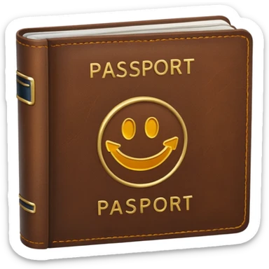 brown passaport sticker