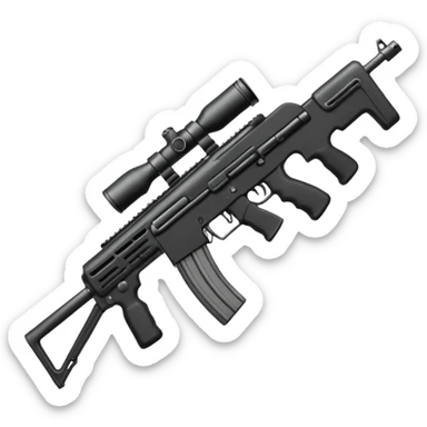 émoji avec écrit "libérez Fazer" fusil d'assaut sticker