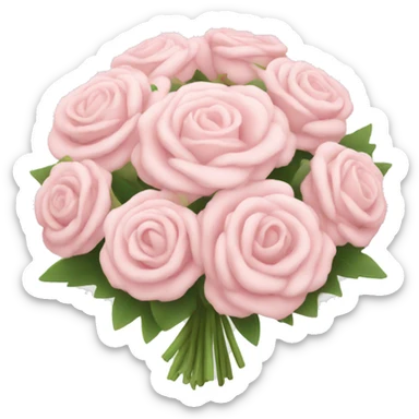 Light pink bouquet  sticker