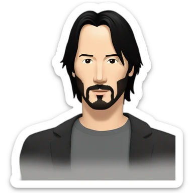 keanu reeves qui se moque de quelqu'un sticker